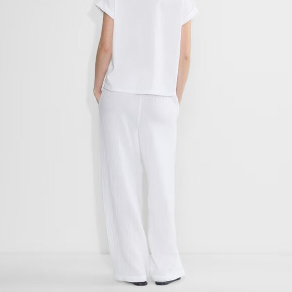 NWT Aritzia LITTLE MOON AirPlush Cotton Sail Pant WHITE - Picture 7 of 11